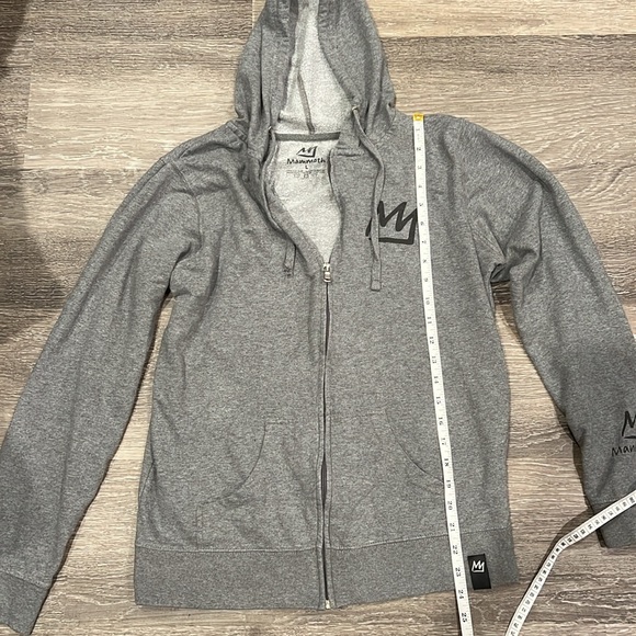 Mammoth Grey Zip Up Jacket Large - Picture 5 of 9